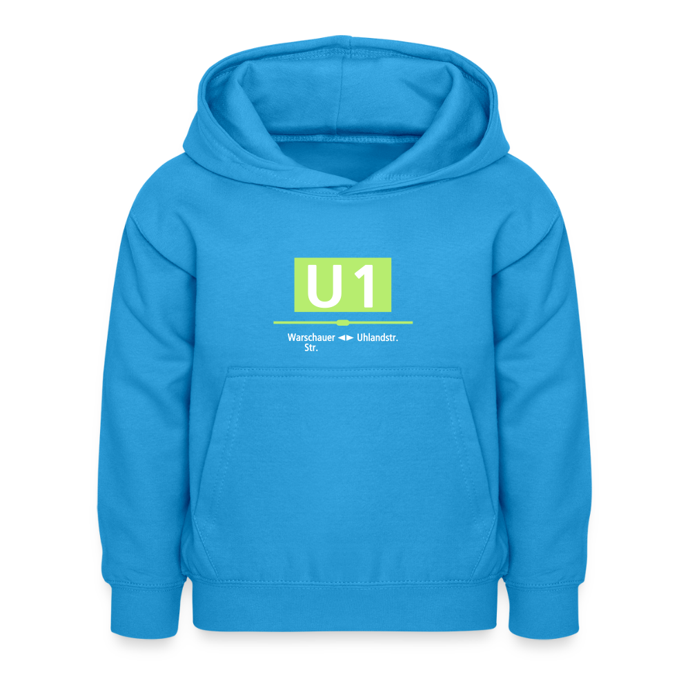 U1 - Kinder Hoodie - Meeresblau