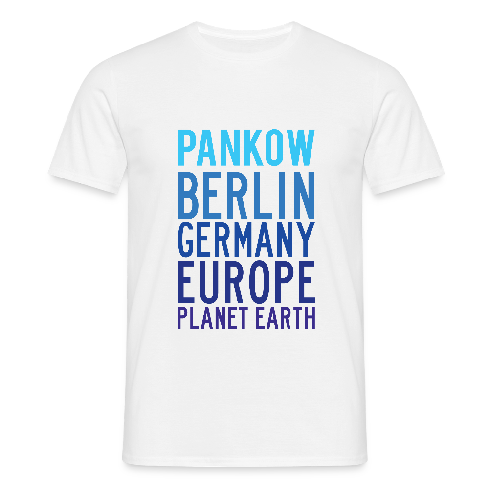 Pankow Planet Earth - Männer Premium T-Shirt - Weiß