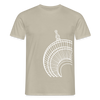 Der Turm von unten - weiß - Männer Premium T-Shirt - Sandbeige