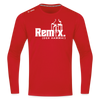 Remix. - Männer Sport Langamshirt - Rot