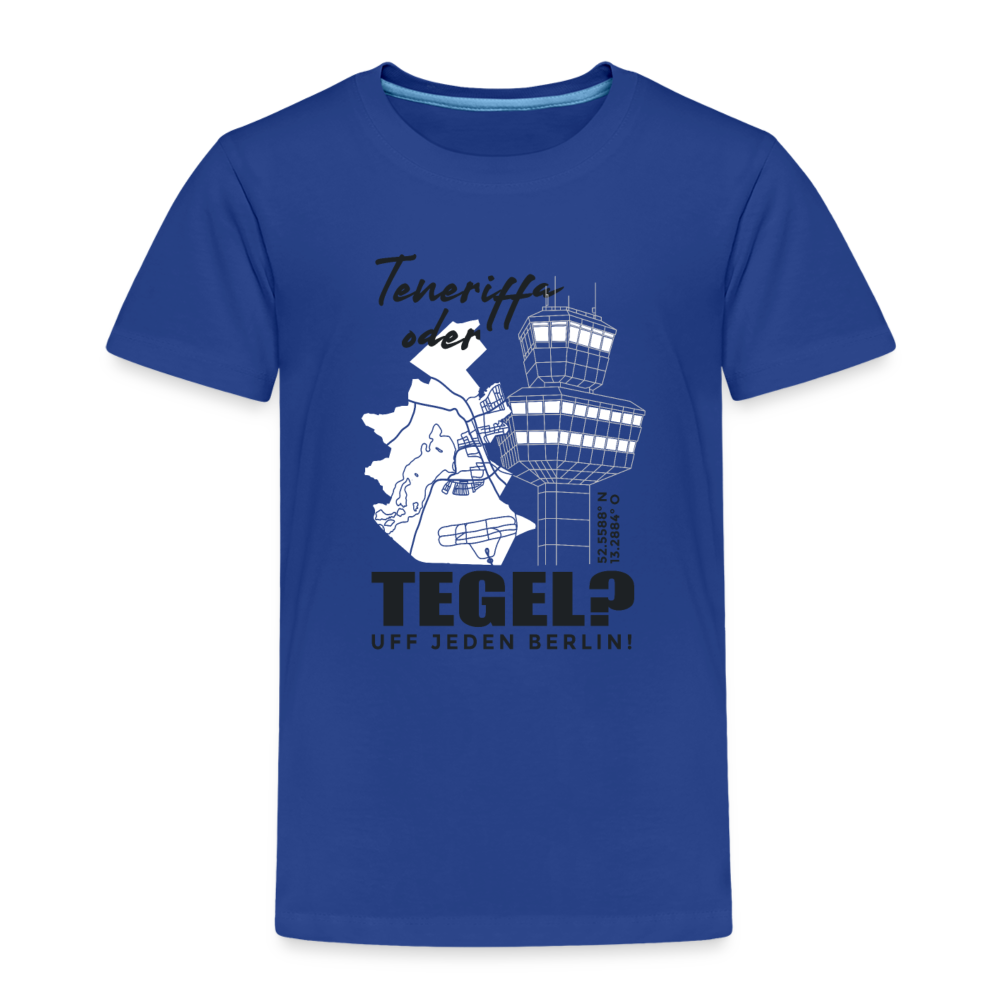 Teneriffa oder Tegel - Kinder Premium T-Shirt - Königsblau