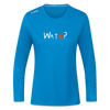 WATN? - Frauen Sport Langarmshirt - Saphirblau