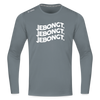 Jebongt! - Männer Sport Langamshirt - Grau