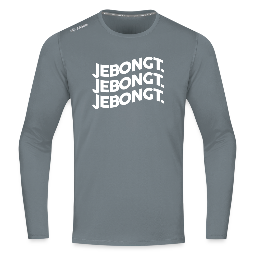 Jebongt! - Männer Sport Langamshirt - Grau