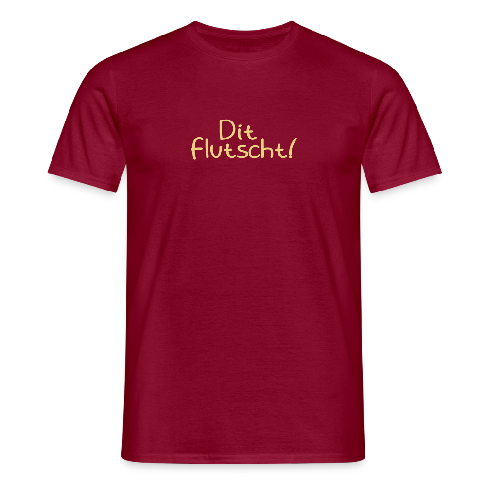 Dit flutscht! - Männer Premium T-Shirt - Ziegelrot