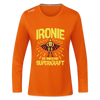 Ironie is meene Superkraft! - Frauen Sport Langarmshirt - Neonorange