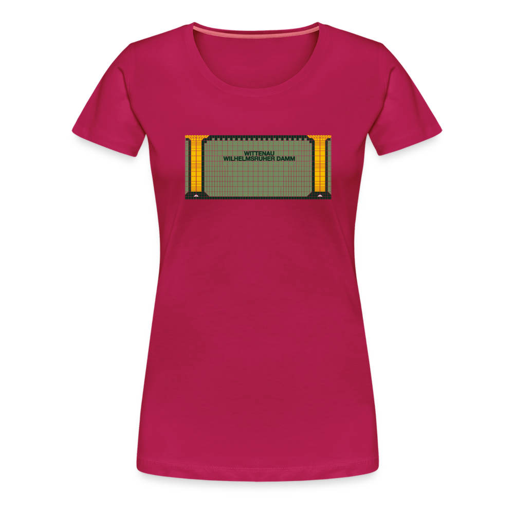 Wittenau Wilhelmsruher Damm - Frauen Premium T-Shirt - dunkles Pink