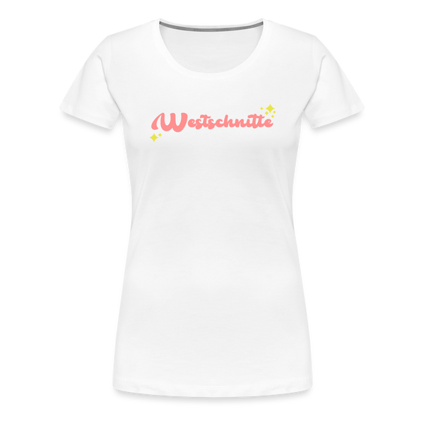 Westschnitte - Frauen Premium T-Shirt - Weiß