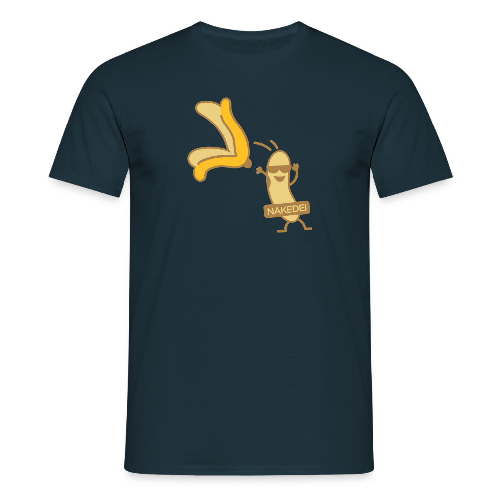 Nakedei - Männer Premium T-Shirt - Navy