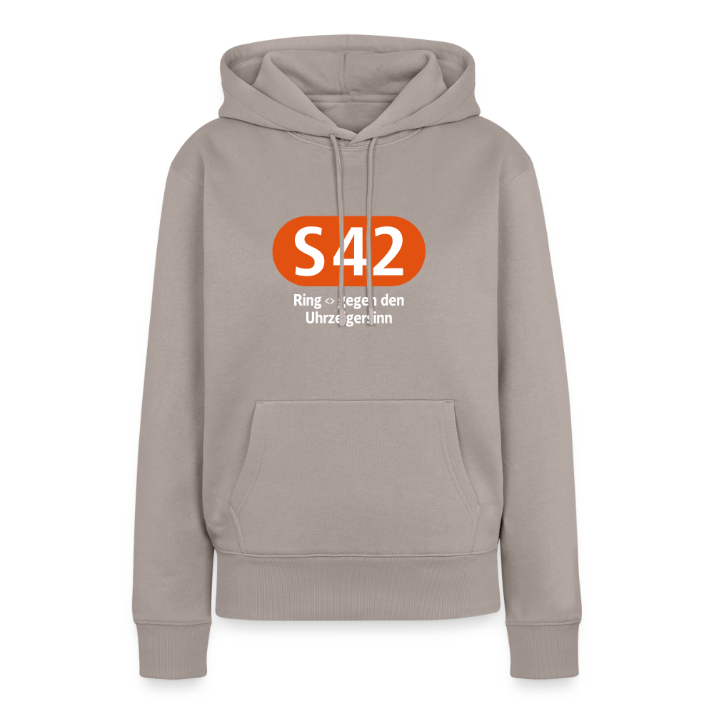 S42 - Frauen Premium Hoodie - Taupe