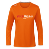 Viech Modus 100% - Frauen Sport Langarmshirt - Neonorange