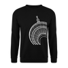 Der Turm von unten - weiß - Unisex Pullover - Schwarz