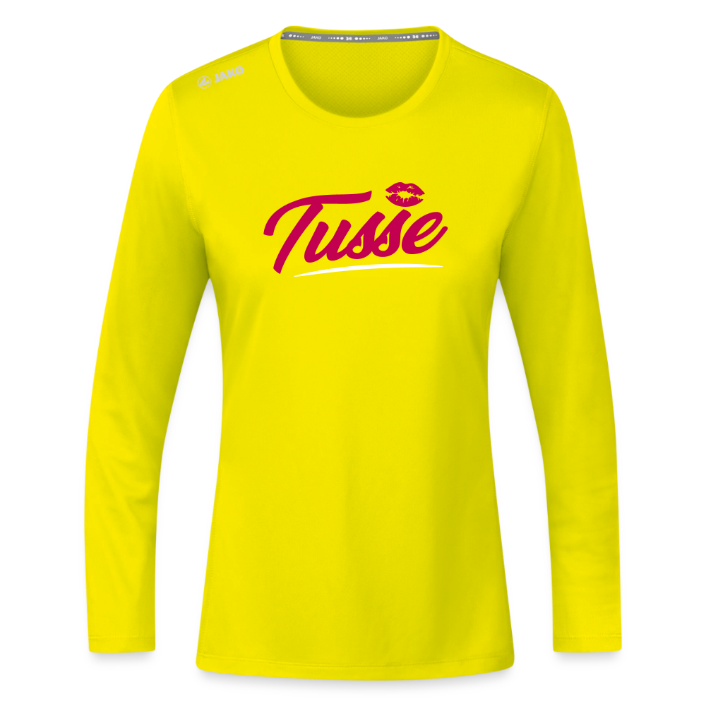 Tusse - Frauen Sport Langarmshirt - Neongelb