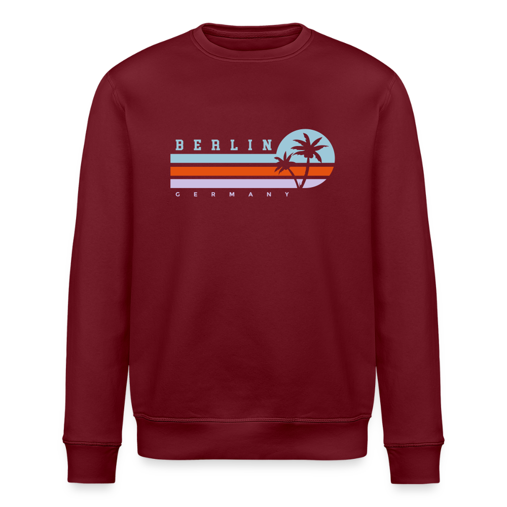 Berlin, Germany - Unisex Bio Sweatshirt - Burgunderrot