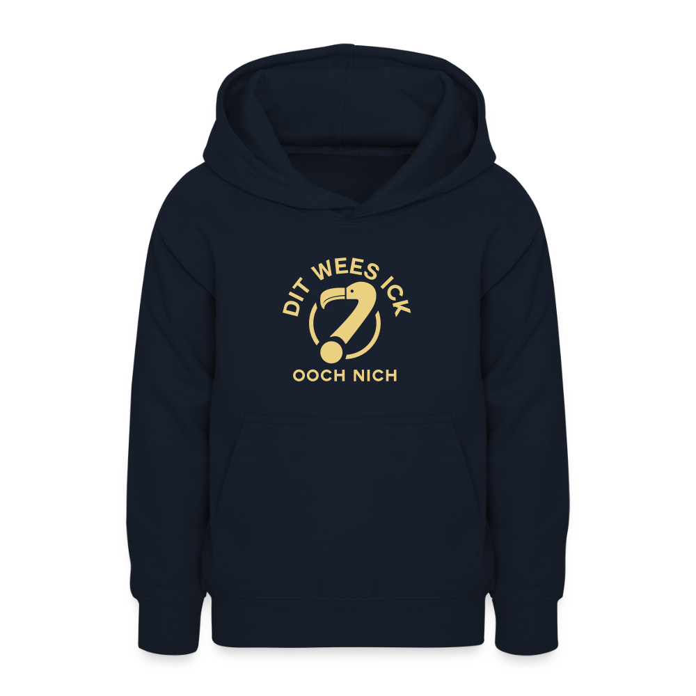 Dit Wees Ick Ooch Nich - Teenager Hoodie - Navy