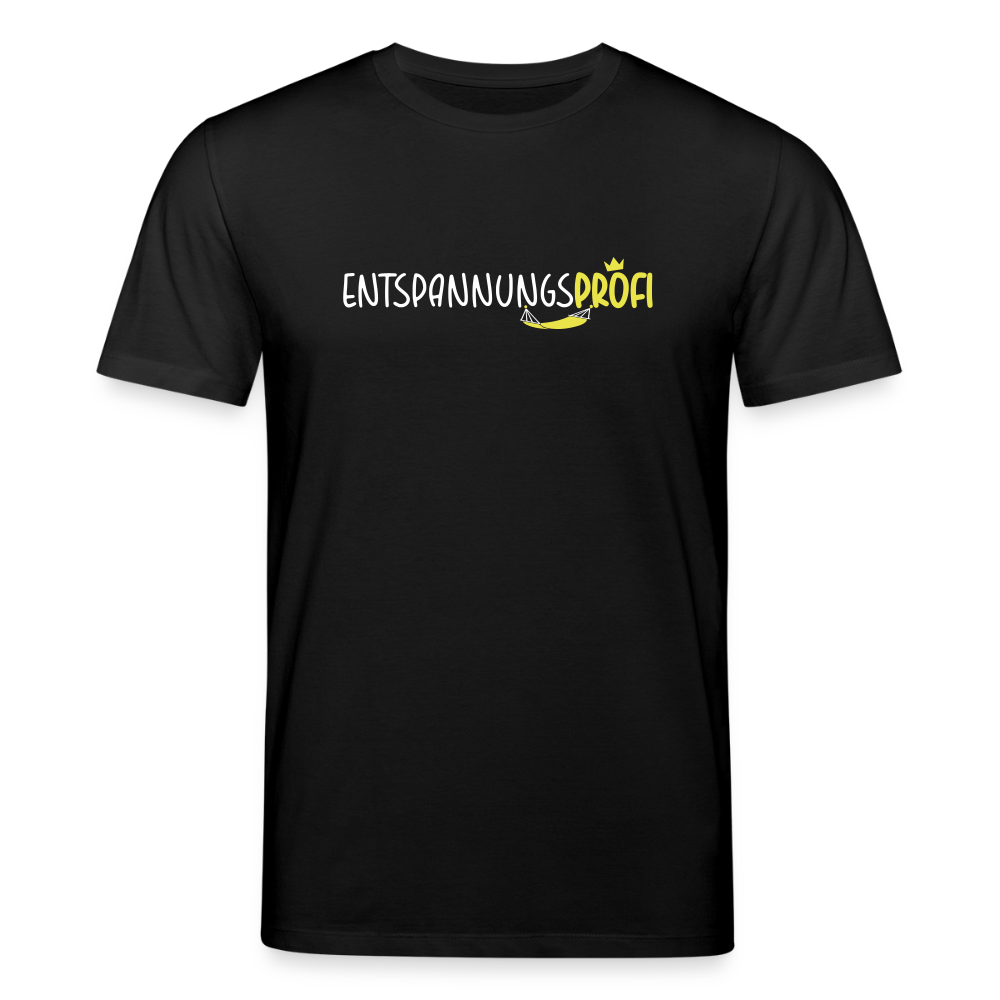 Entspannungsprofi - Unisex Bio T-Shirt - Schwarz