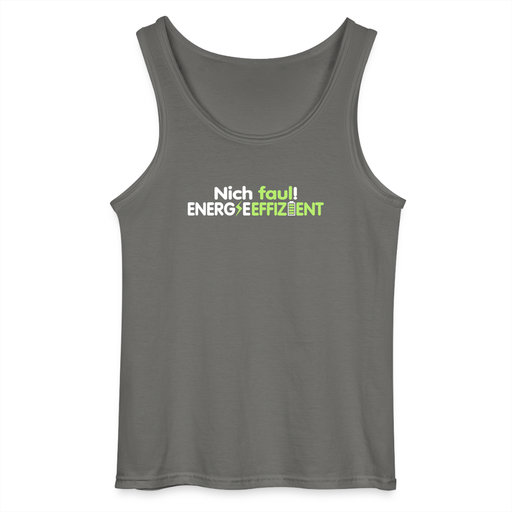 Nich faul! Energieeffizient! - Männer Tank Top - Anthrazit