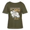 Neuseeland oder Neukölln - Relaxed Rundhals Frauen Bio-T-Shirt - Khaki