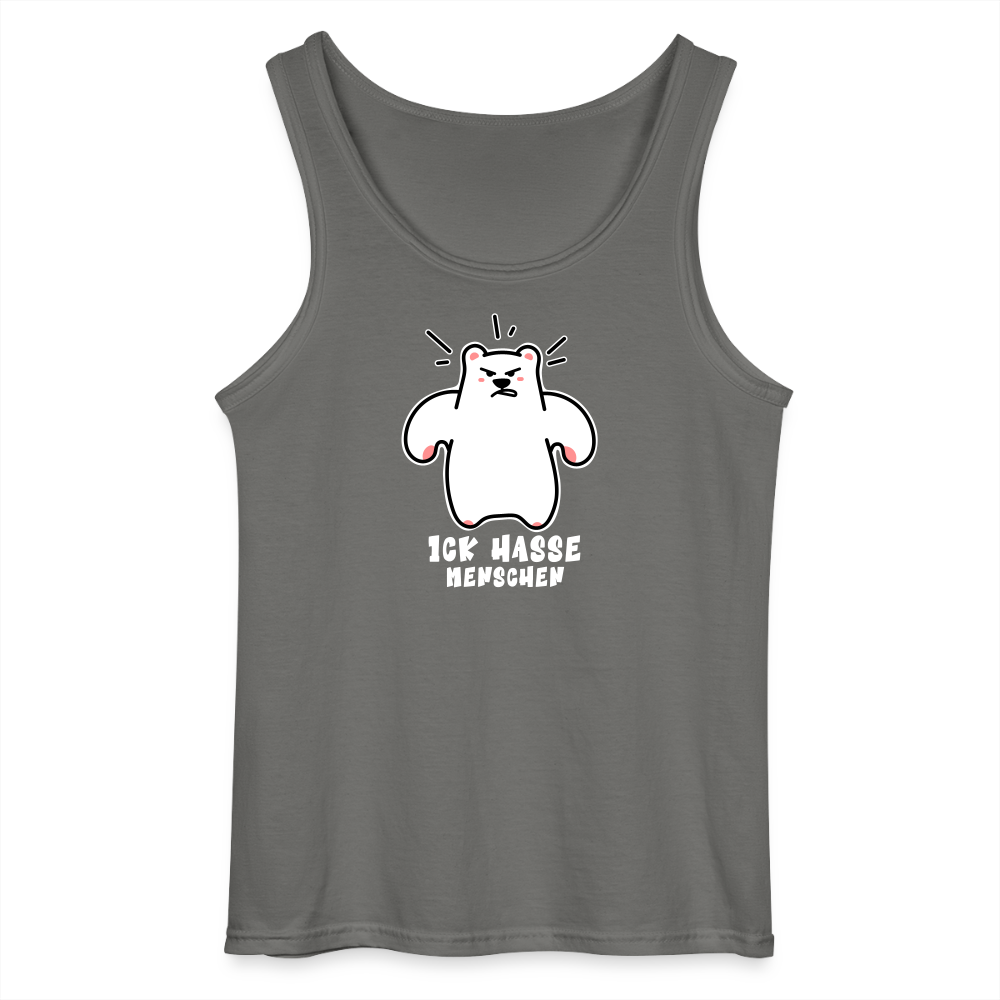 Ick Hasse Menschen - Männer Tank Top - Anthrazit