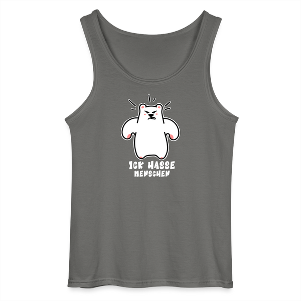 Ick Hasse Menschen - Männer Tank Top - Anthrazit