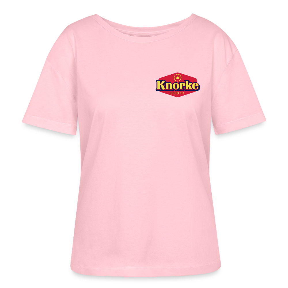 KNORKE lebt! - Relaxed Rundhals Frauen Bio-T-Shirt - Hellrosa