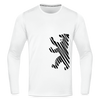 Berliner Bär im Netz - weiß - Männer Sport Langamshirt - Weiß