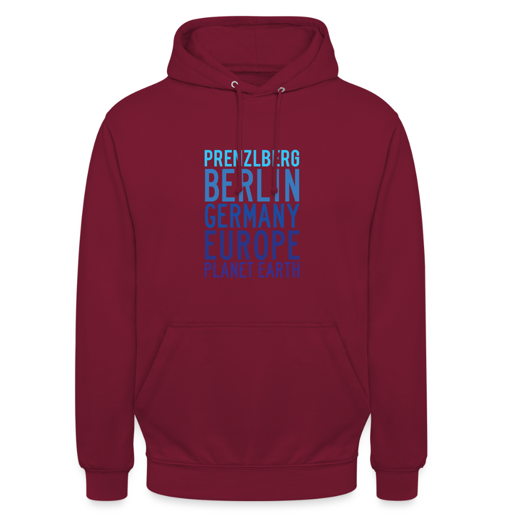 Prenzlberg - Planet Earth - Unisex Hoodie - Bordeaux