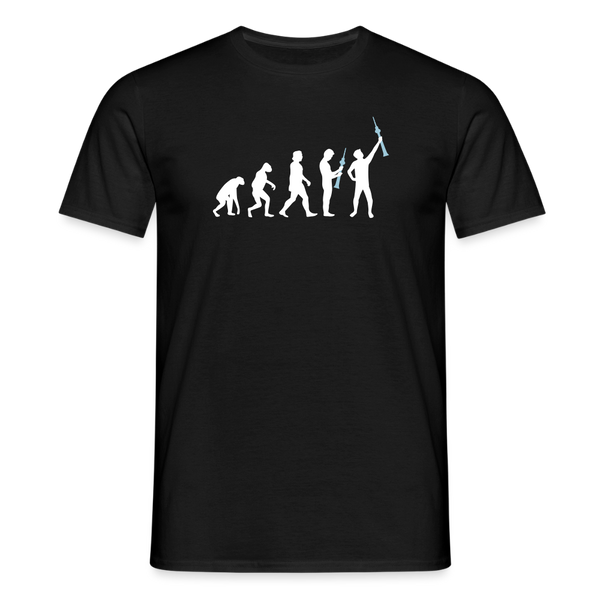 Evolution - Männer Premium T-Shirt - Schwarz
