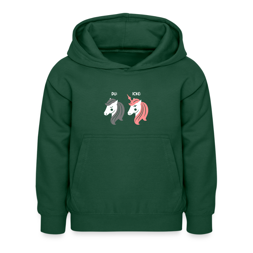 Berliner Einhorn - Kinder Hoodie - Flaschengrün