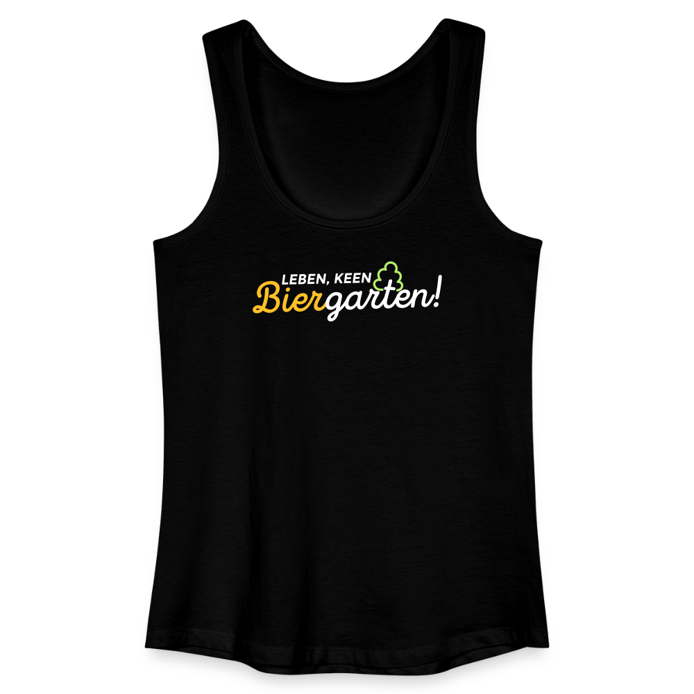 Leben, keen Biergarten! - Frauen Bio Tank Top - Schwarz