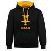 THF - Kontrast Hoodie - Schwarz/Gold