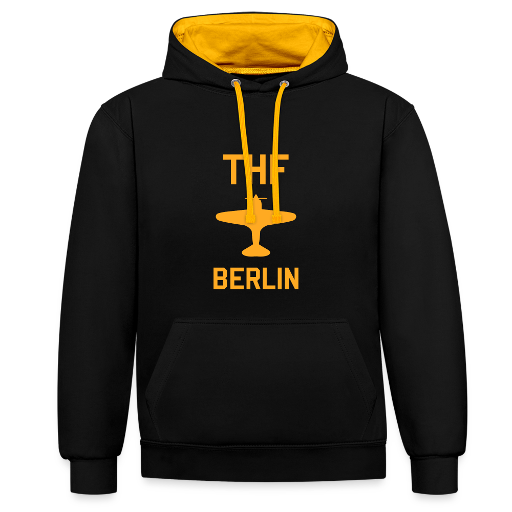 THF - Kontrast Hoodie - Schwarz/Gold