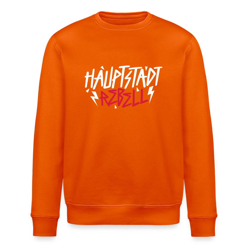 Haupstadt Rebell - Unisex Bio Sweatshirt - Tieforange