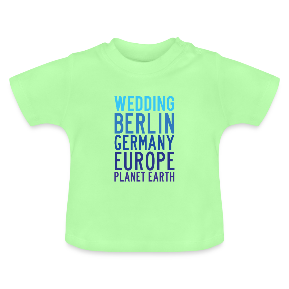 Wedding Planet Earth - Baby T-Shirt - Mintgrün