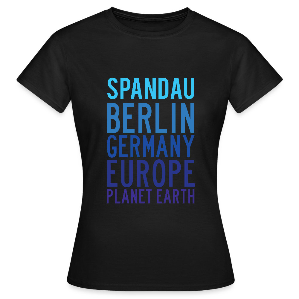 Spandau Planet Earth - Frauen Premium T-Shirt - Schwarz