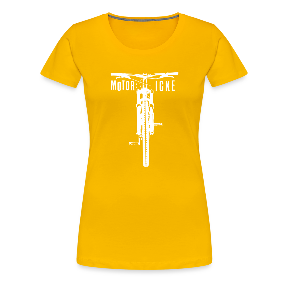 Motor icke - Frauen Premium T-Shirt - Sonnengelb