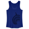 Der Turm von unten - schwarz - Frauen Bio Tank Top - Königsblau