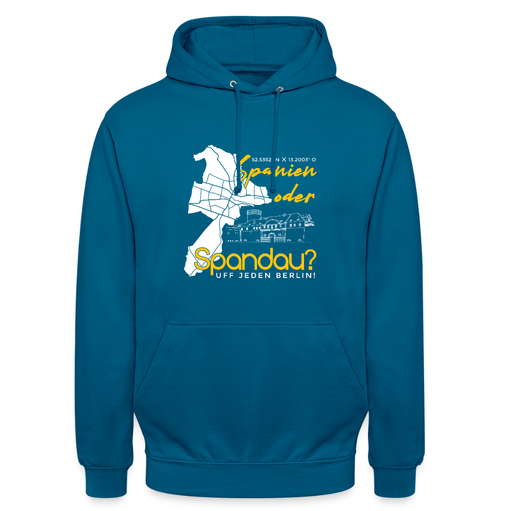 Spanien oder Spandau - Unisex Hoodie - Tiefseeblau