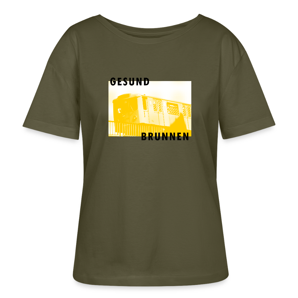 Gesundbrunnen Metro - Relaxed Rundhals Frauen Bio-T-Shirt - Khaki