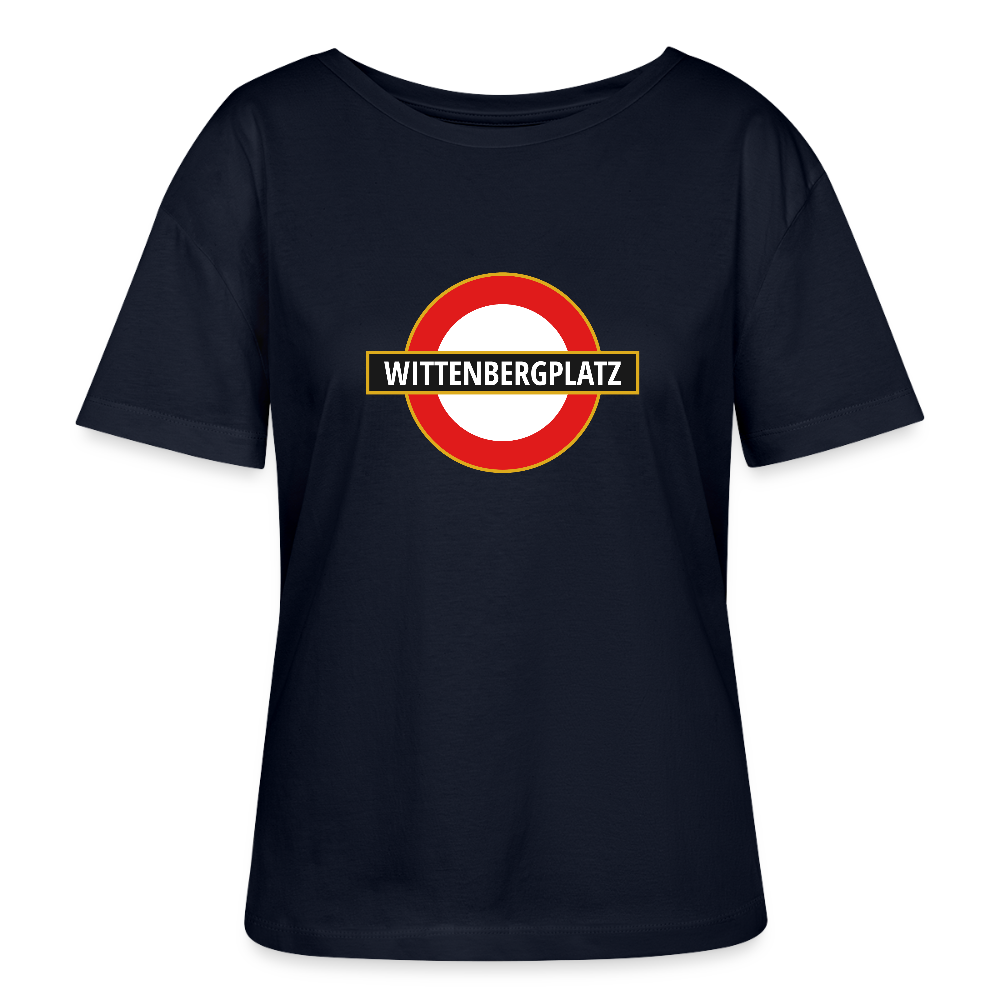 Wittenbergplatz - Relaxed Rundhals Frauen Bio-T-Shirt - Navy