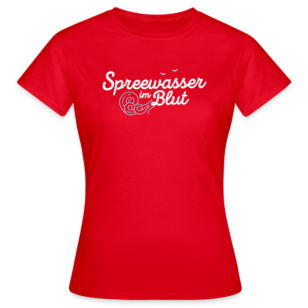 Spreewasser im Blut - Frauen Premium T-Shirt - Rot