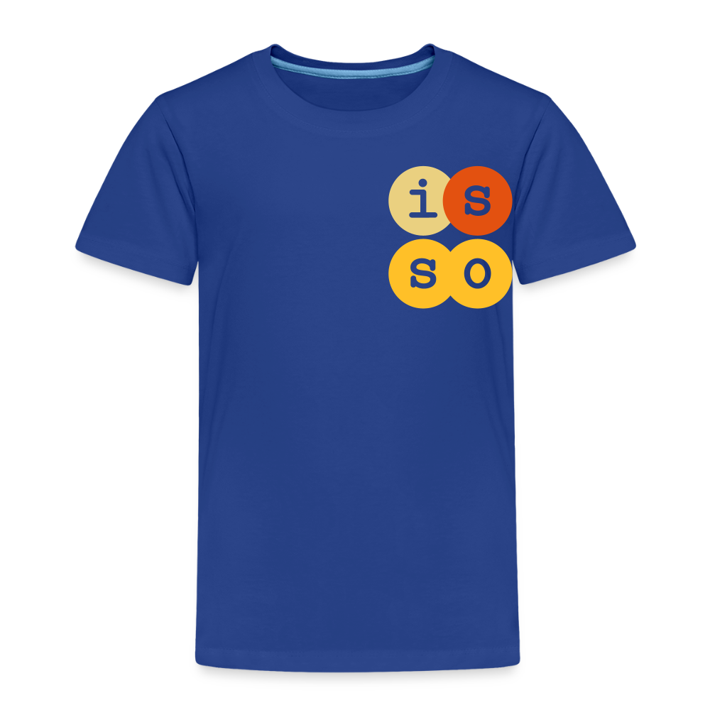 IsSo - Kinder Premium T-Shirt - Königsblau