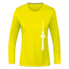 Fernsehturm Zick zack - Frauen Sport Langarmshirt - Neongelb