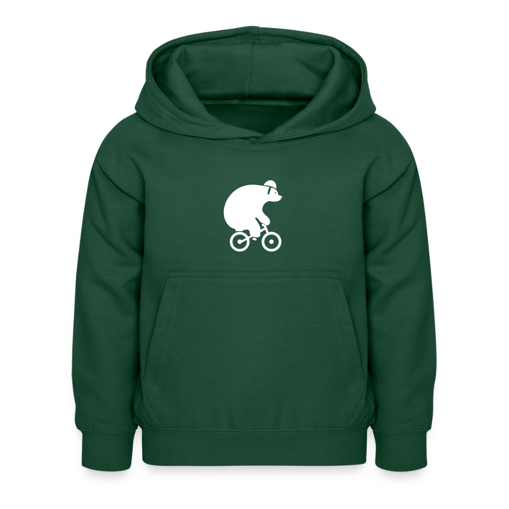 Fahrradbär - Kinder Hoodie - Flaschengrün