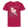 Friesland oder Friedrichshain - Teenager Premium T-Shirt - dunkles Pink