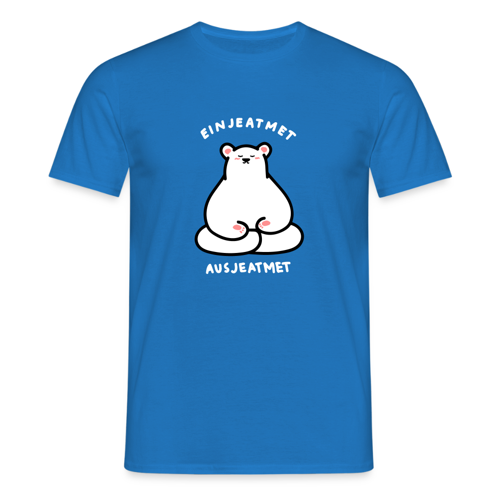 Einjeatmet - Männer Premium T-Shirt - Royalblau