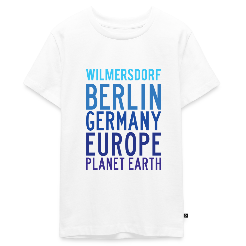 Wilmersdorf Planet Earth - Teenager Premium T-Shirt - Weiß