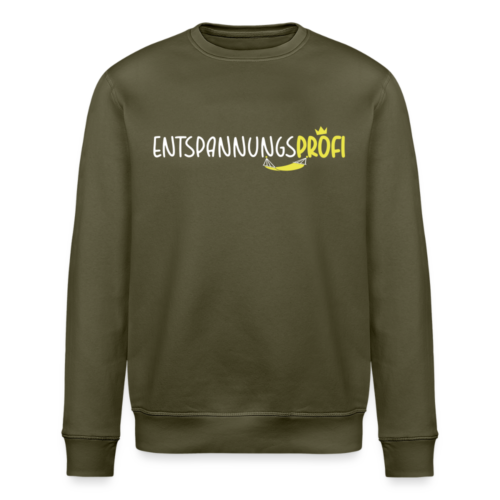 Entspannungsprofi - Unisex Bio Sweatshirt - Khaki