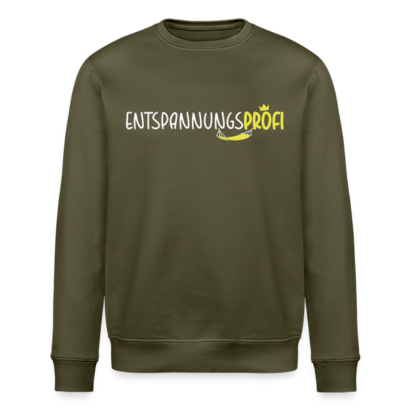 Entspannungsprofi - Unisex Bio Sweatshirt - Khaki