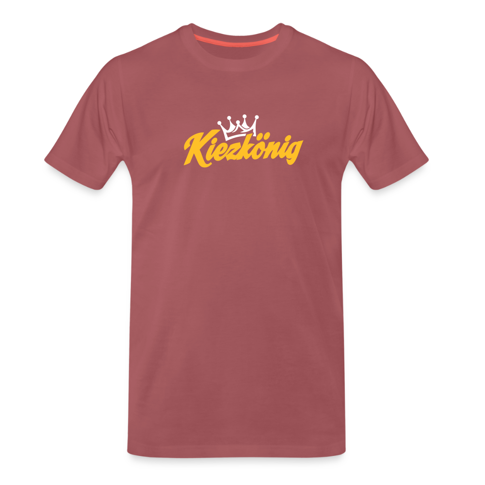 Kiezkönig - Männer Premium T-Shirt - washed Burgundy